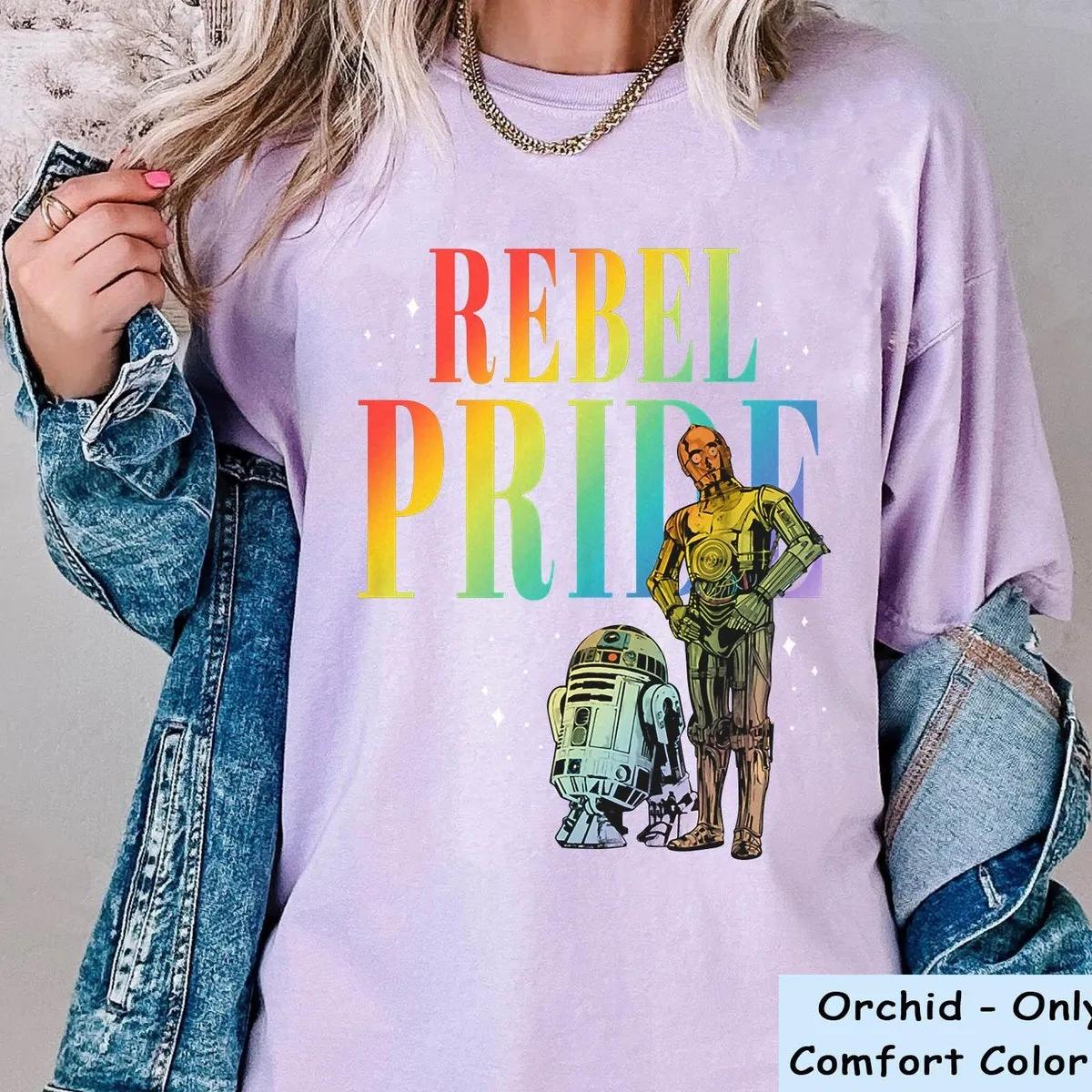 R2 D2 C 3PO Rebel Pride Star Wars Shirt 4