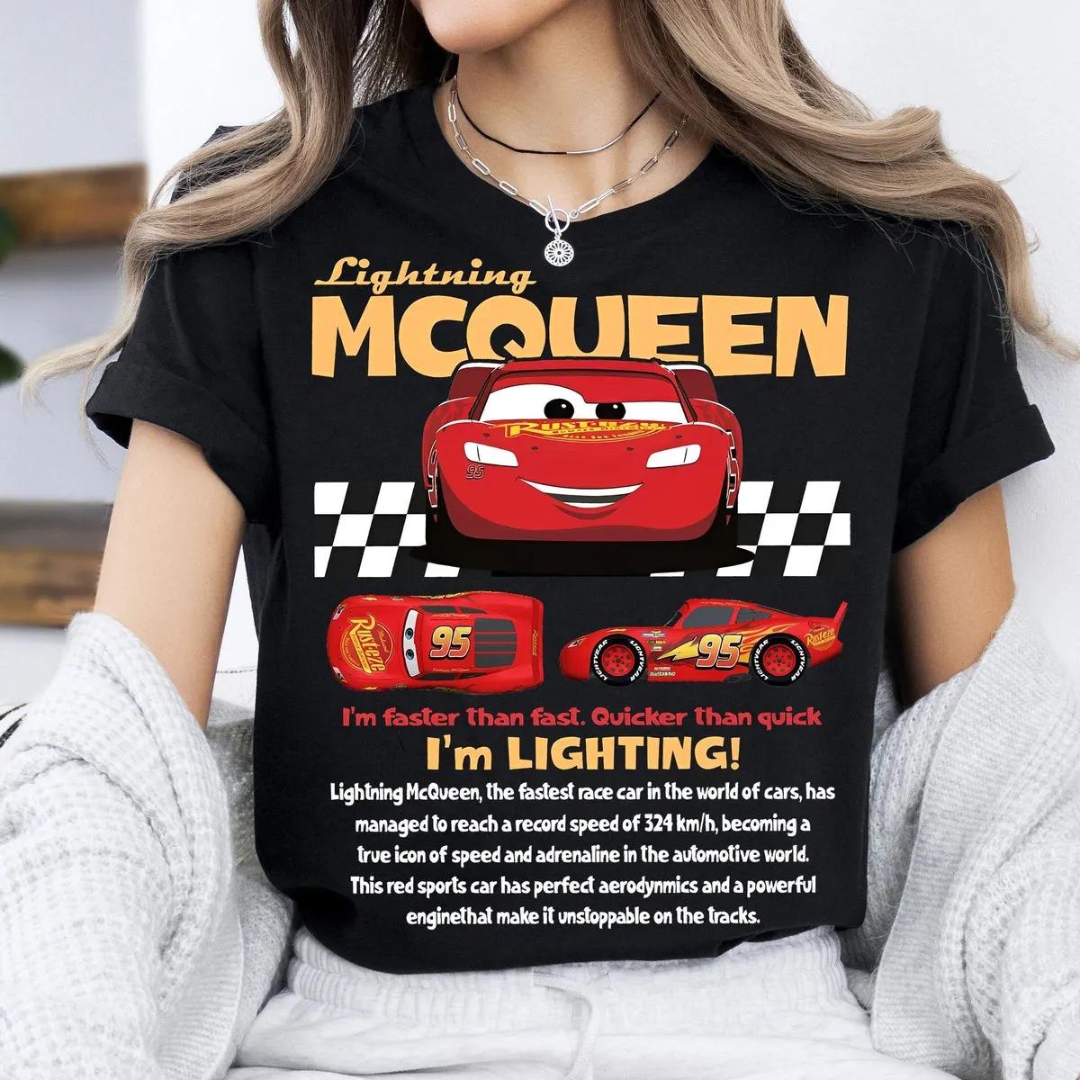 Radiator Springs Cars Theme Birthday Party Shirt Disney Cars Lightning Mcqueen Tee 1