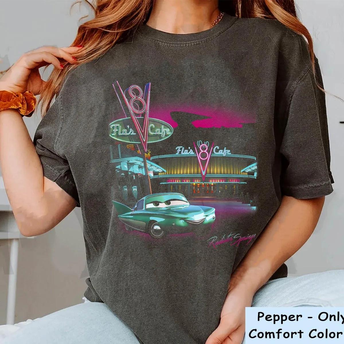 Radiator Springs Flos Cafe Disney Shirt 3