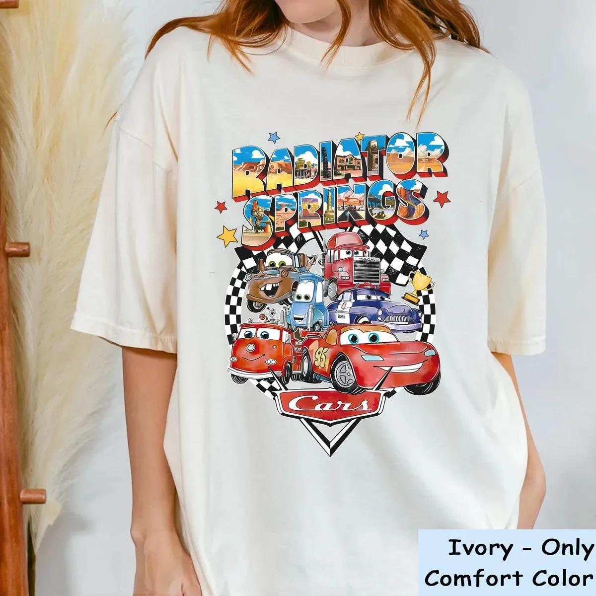 Radiator Springs Lightning McQueen Disney Shirt 2 1