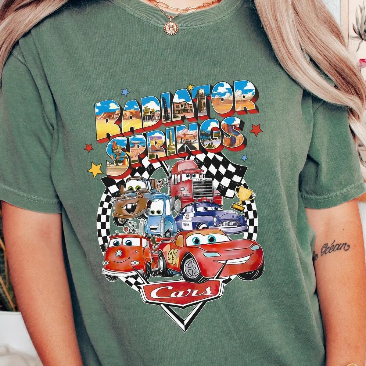 Radiator Springs Lightning McQueen Disney Shirt 4 1