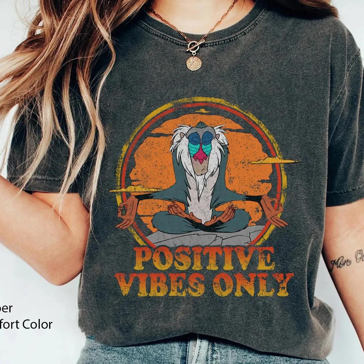 Rafiki Meditating Positive Vibes Shirt 1