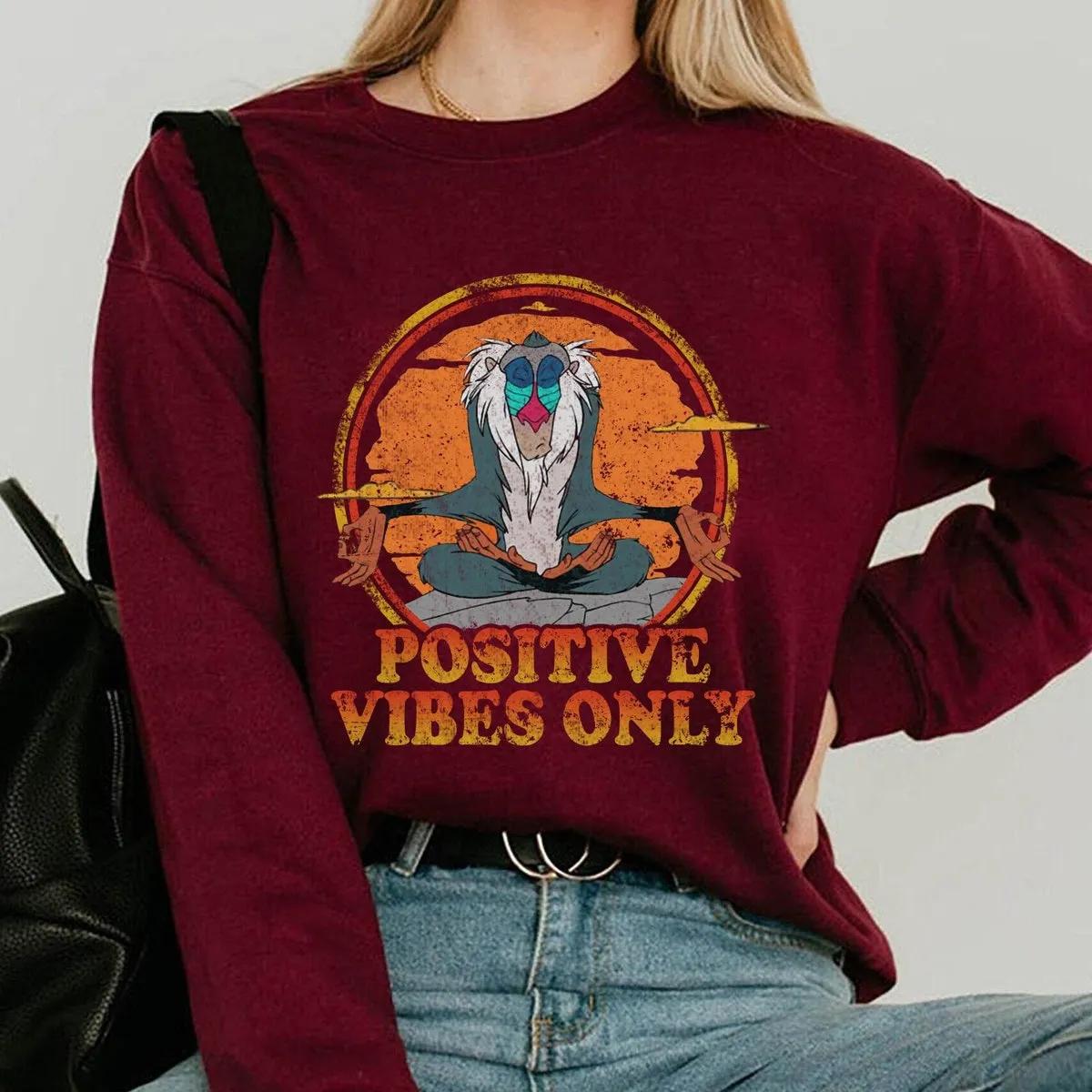 Rafiki Meditating Positive Vibes Shirt 2