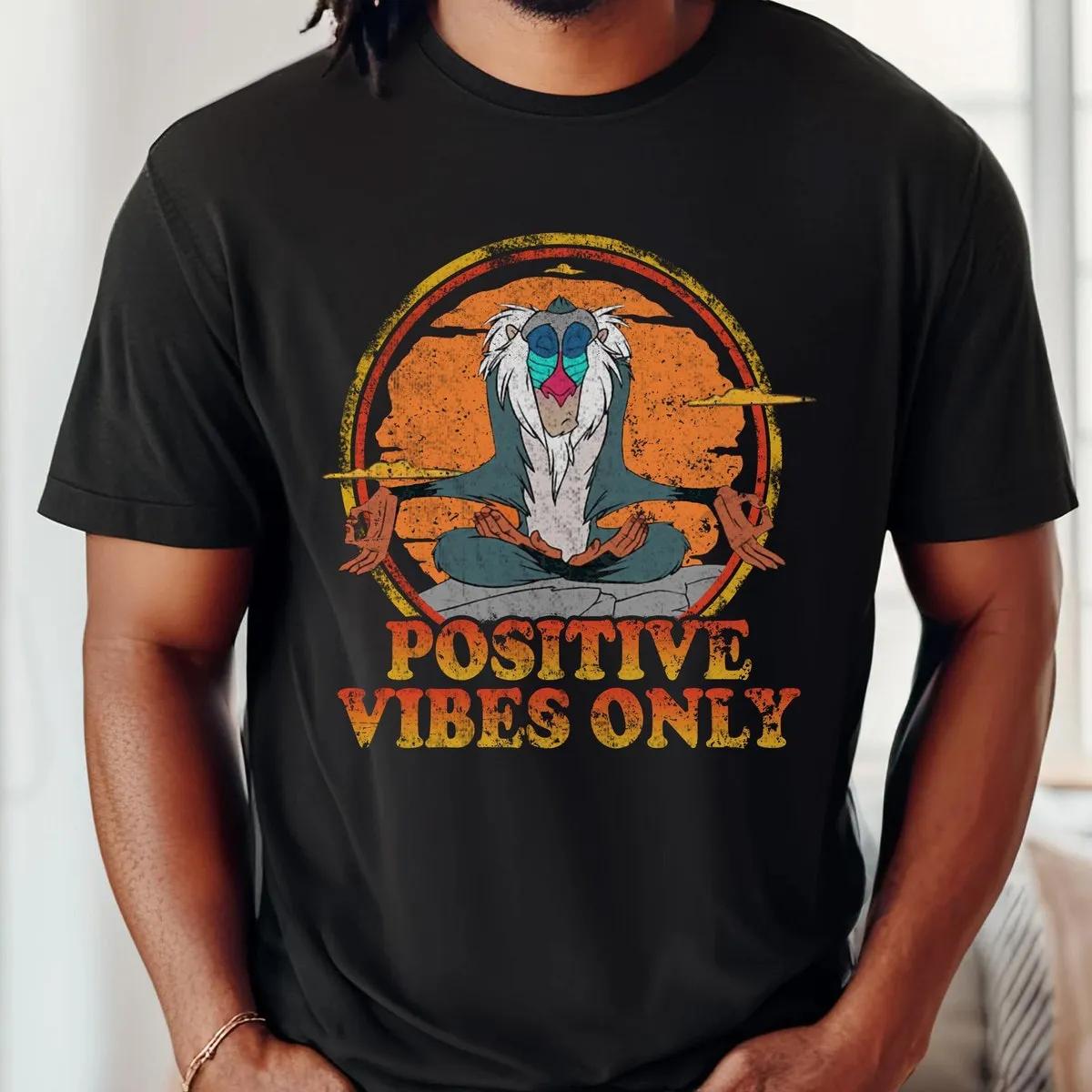 Rafiki Meditating Positive Vibes Shirt 3