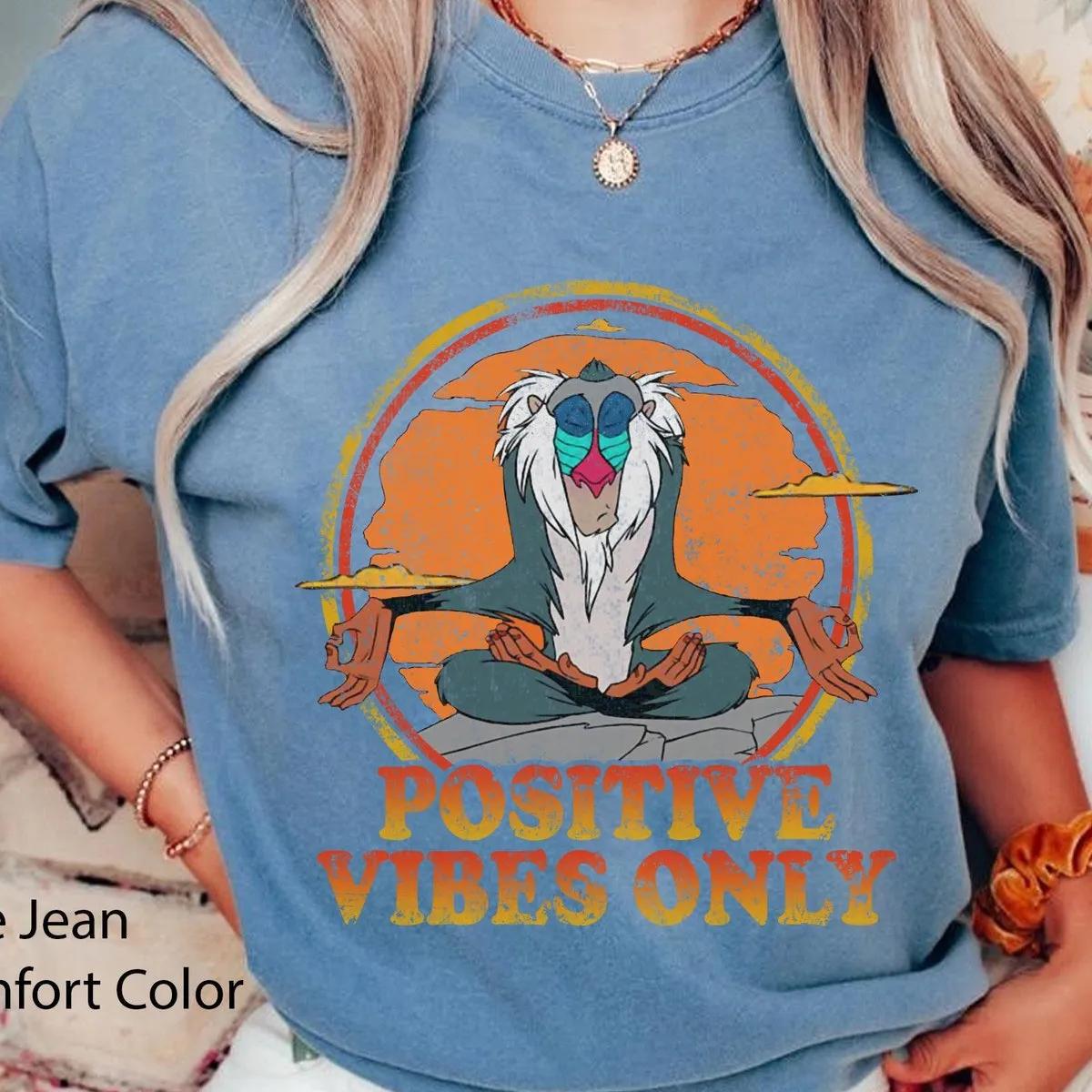 Rafiki Meditating Positive Vibes Shirt 4