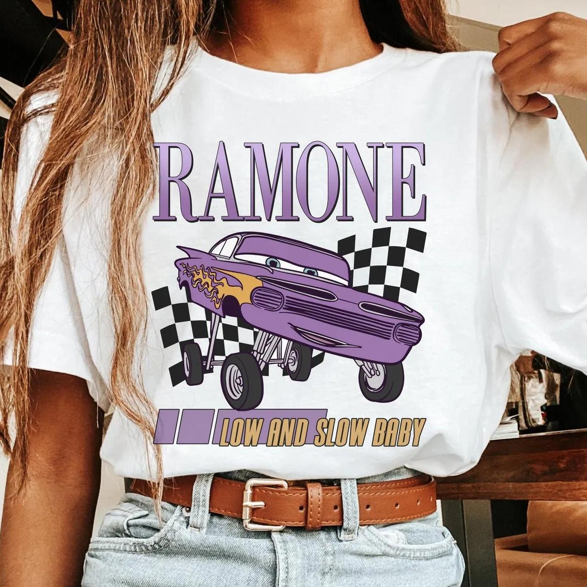 Ramone Low And Slow Baby Checkered Disney Shirt 2 1