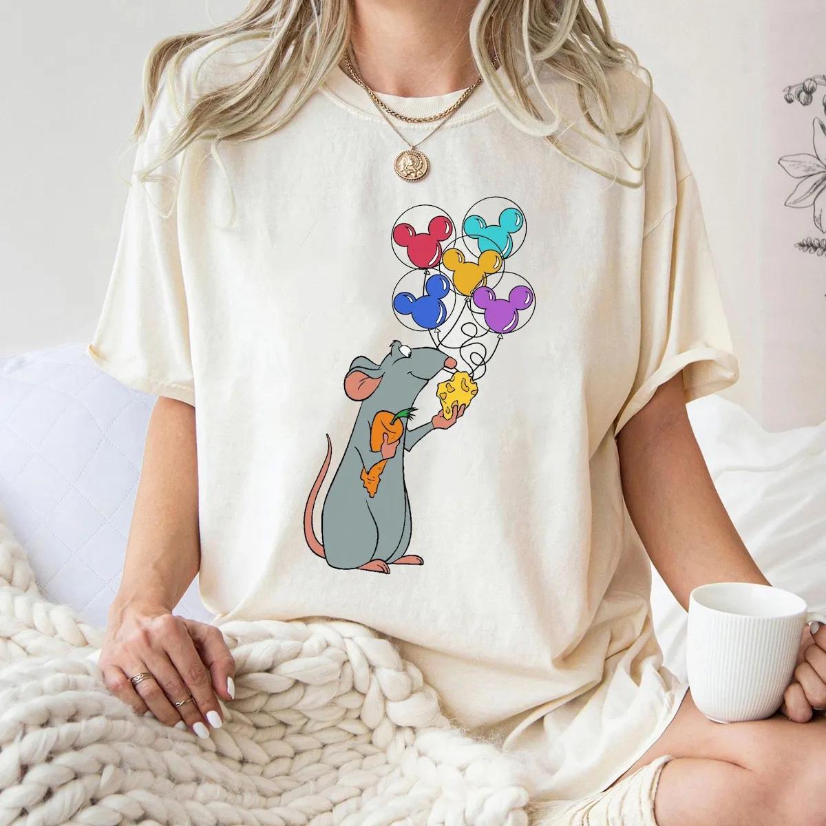 Ratatouille Remy Little Chef Balloon Mickey Ears Shirt 1