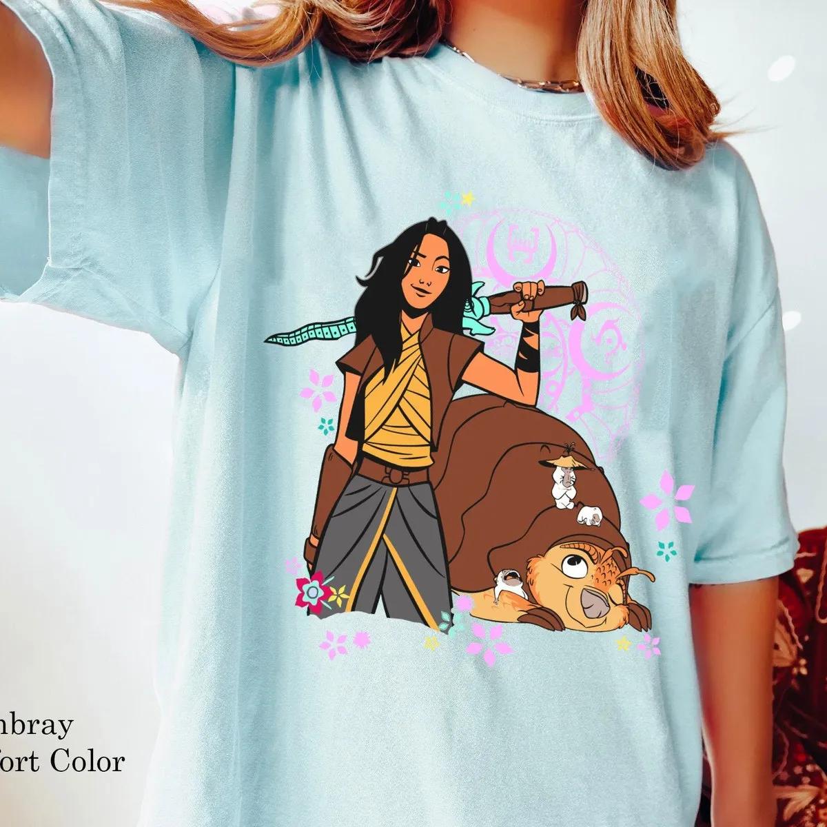 Raya and Tuk Tuk Shirt Raya And The Last Dragon Disney Friends Tee 5