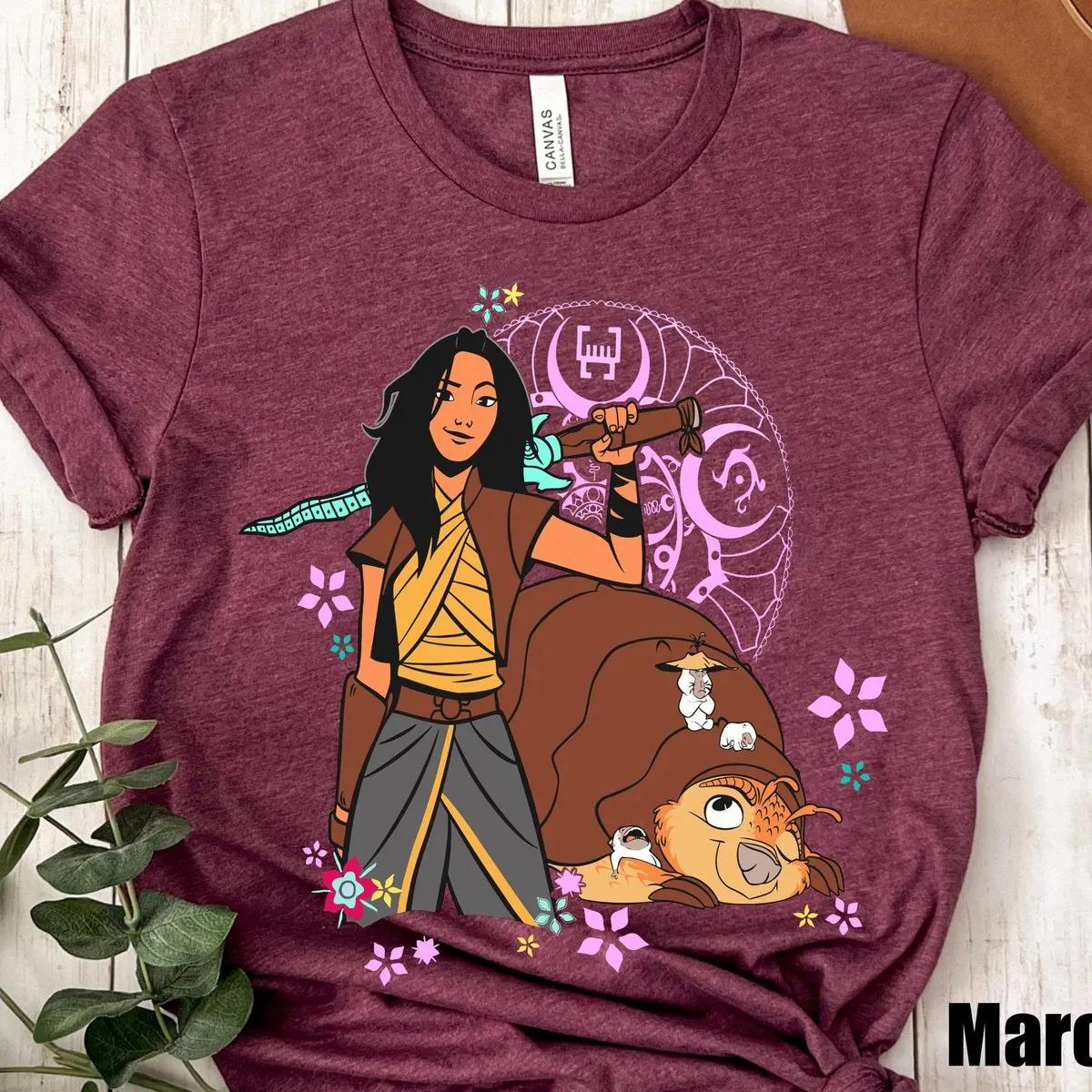 Raya and Tuk Tuk Shirt Raya And The Last Dragon Disney Friends Tee 6