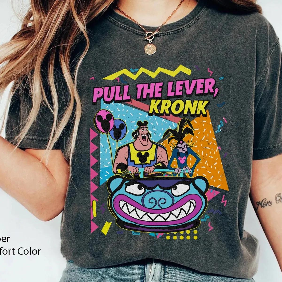 Retro 90s Kronk and Yzma Pull the Lever Kronk Shirt 2 1