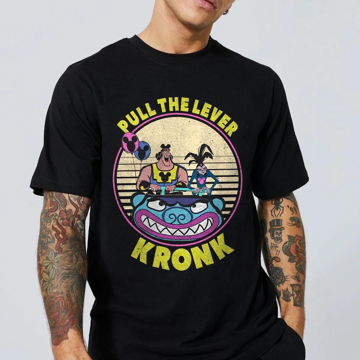 Retro 90s Yzma And Kronk Pull The Lever Disney Shirt 1 1