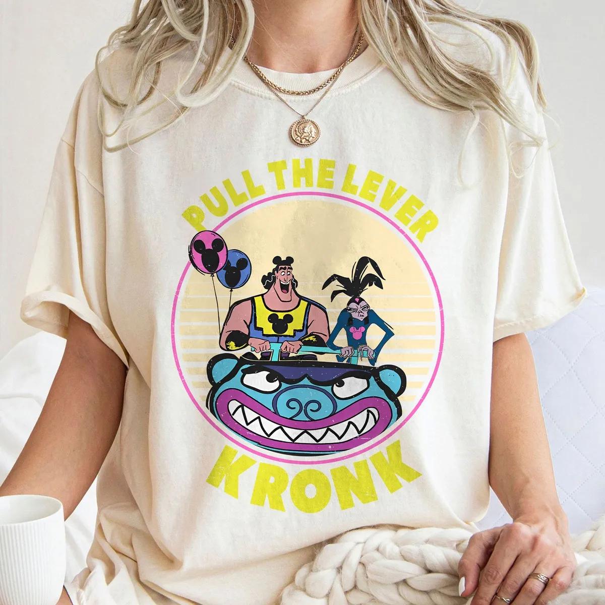 Retro 90s Yzma And Kronk Pull The Lever Disney Shirt 2 1