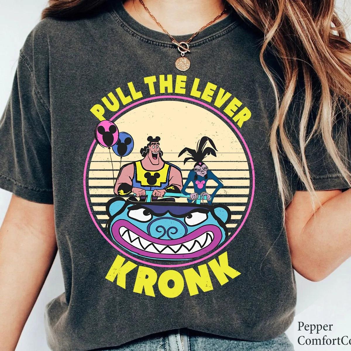 Retro 90s Yzma And Kronk Pull The Lever Disney Shirt 3 1