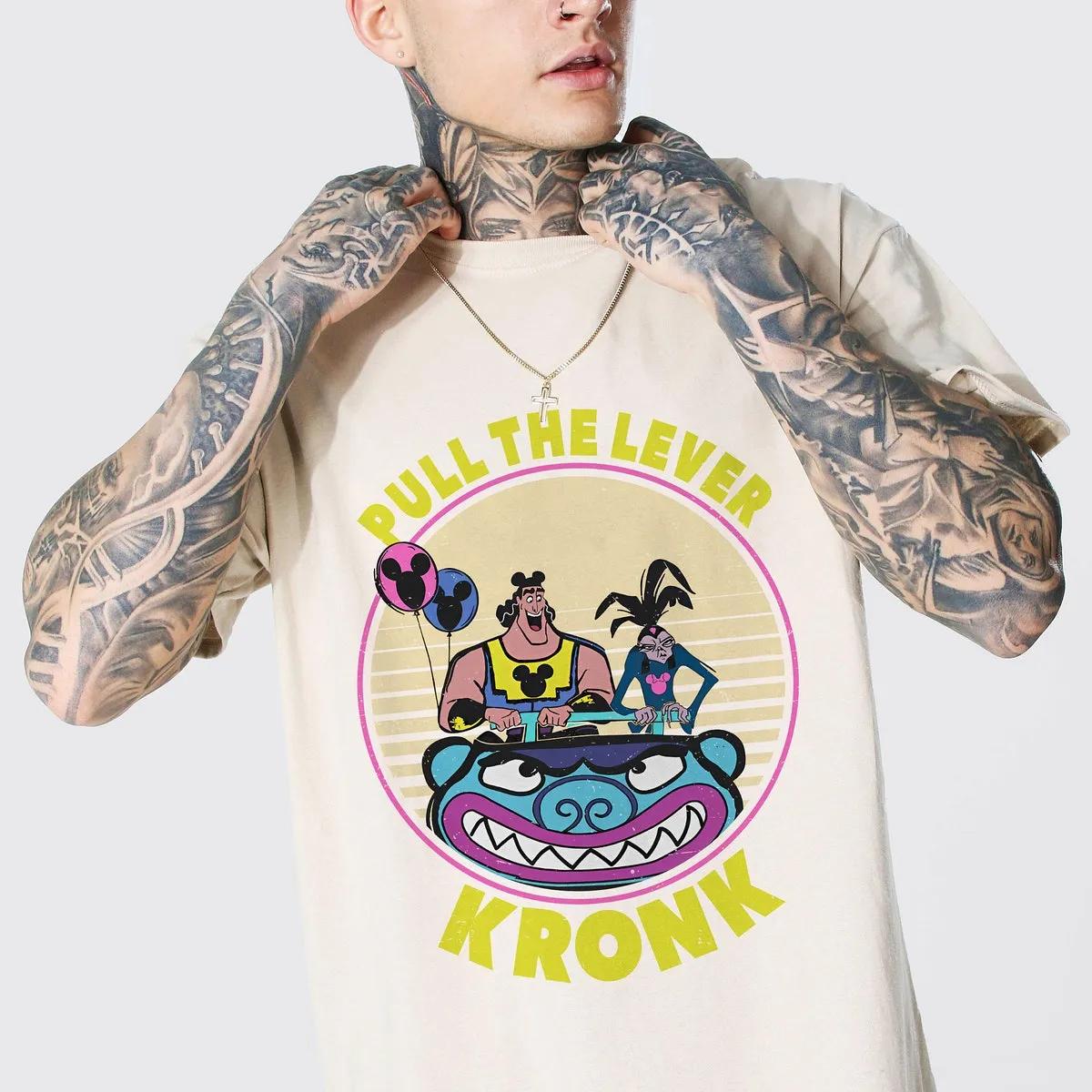 Retro 90s Yzma And Kronk Pull The Lever Disney Shirt 4 1