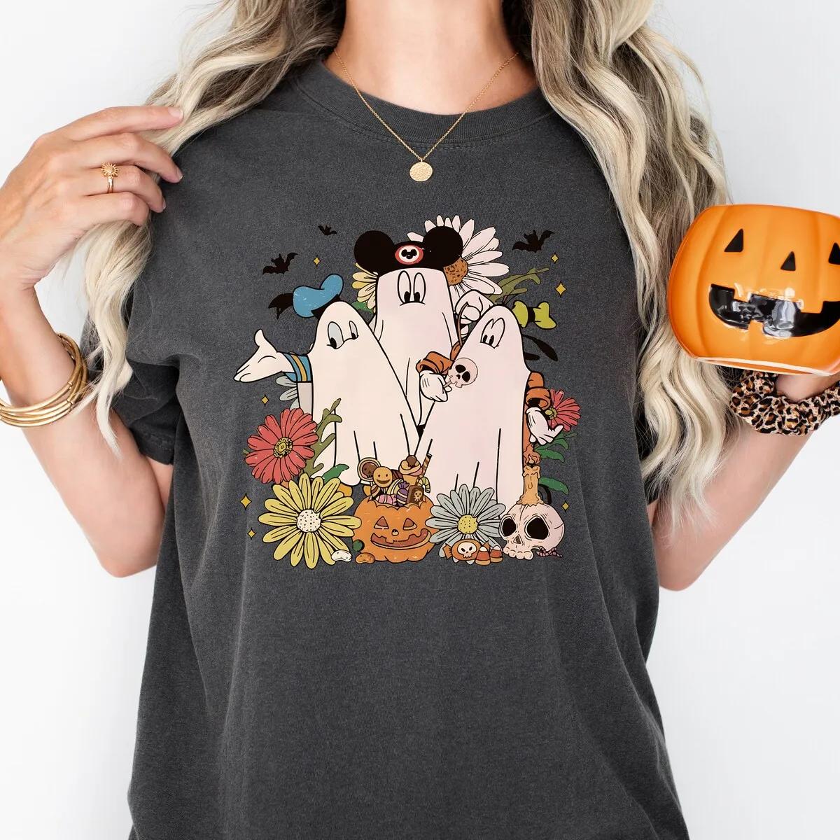 Retro Mickey and Friends Spooky Season Halloween Shirt 3