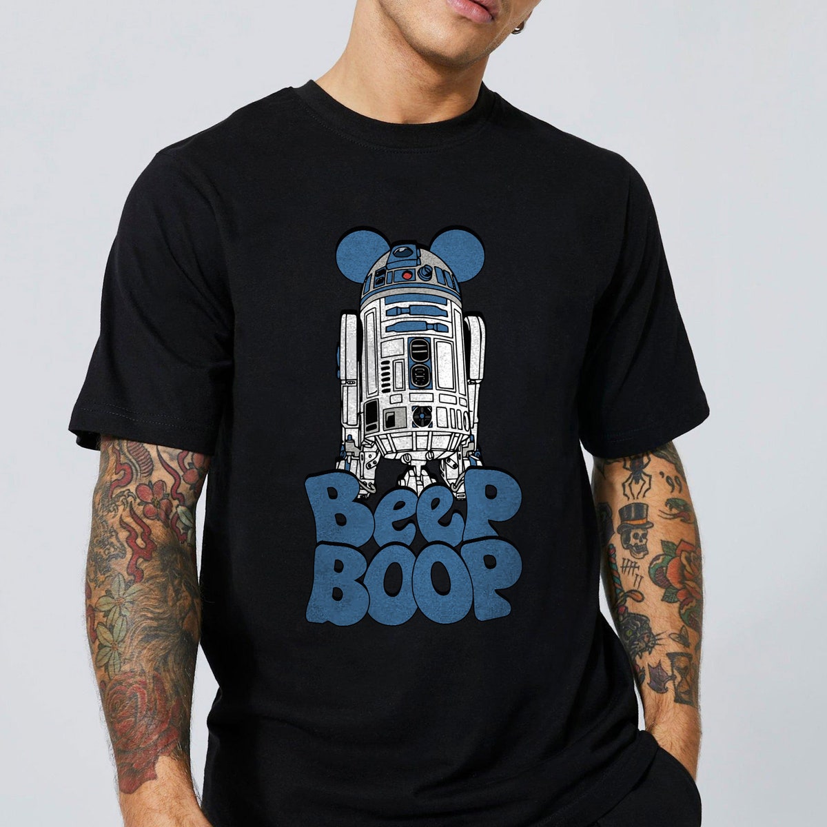 Retro R2D2 Beep Boop Vintage Retro Star Wars Shirt 1