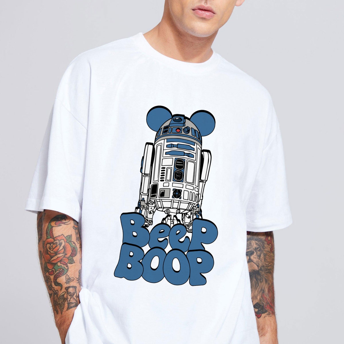 Retro R2D2 Beep Boop Vintage Retro Star Wars Shirt 2