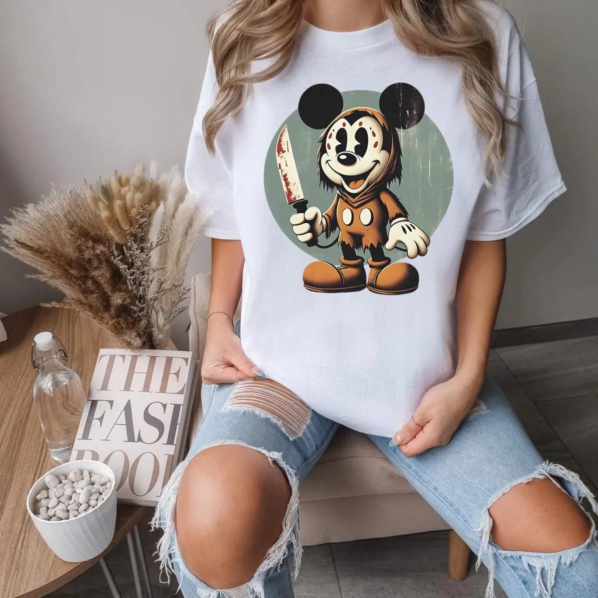 Scary Mickey Pumpkin Halloween Disney Shirt 1