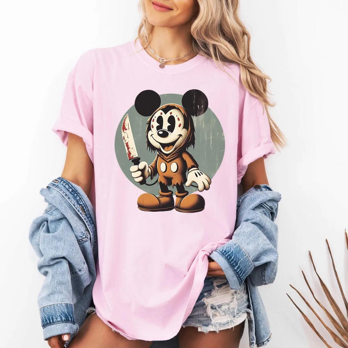 Scary Mickey Pumpkin Halloween Disney Shirt 2