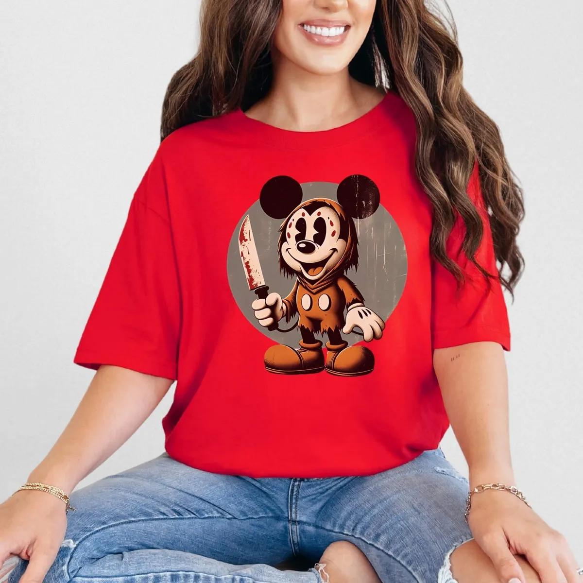 Scary Mickey Pumpkin Halloween Disney Shirt 4