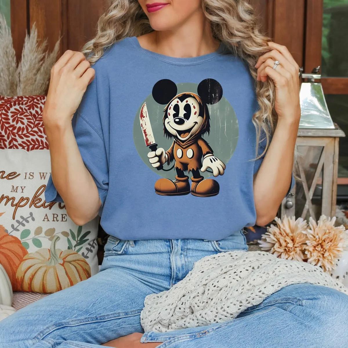 Scary Mickey Pumpkin Halloween Disney Shirt 6