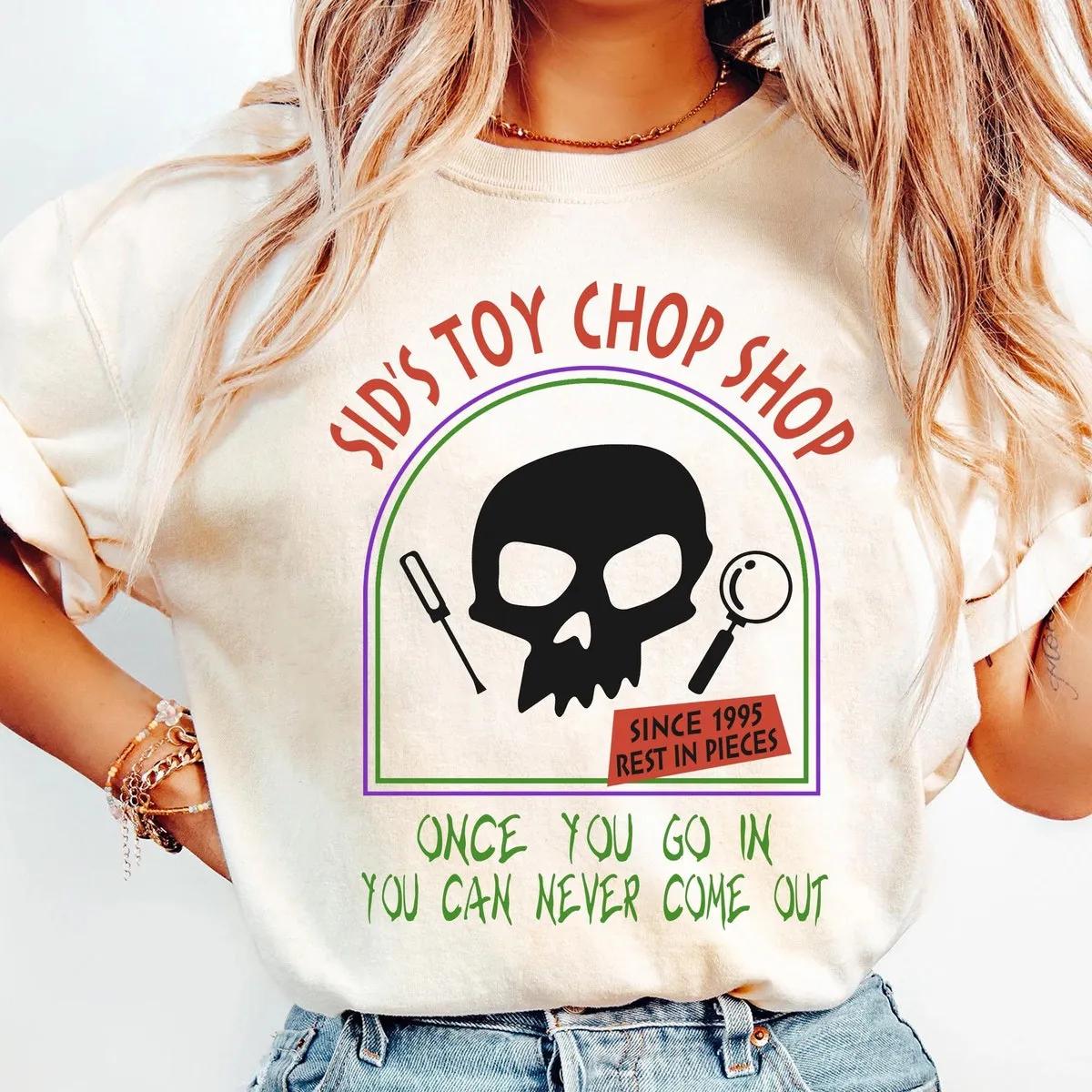 Sid Skull 1995 Sids Toy Chop Shop Shirt 1