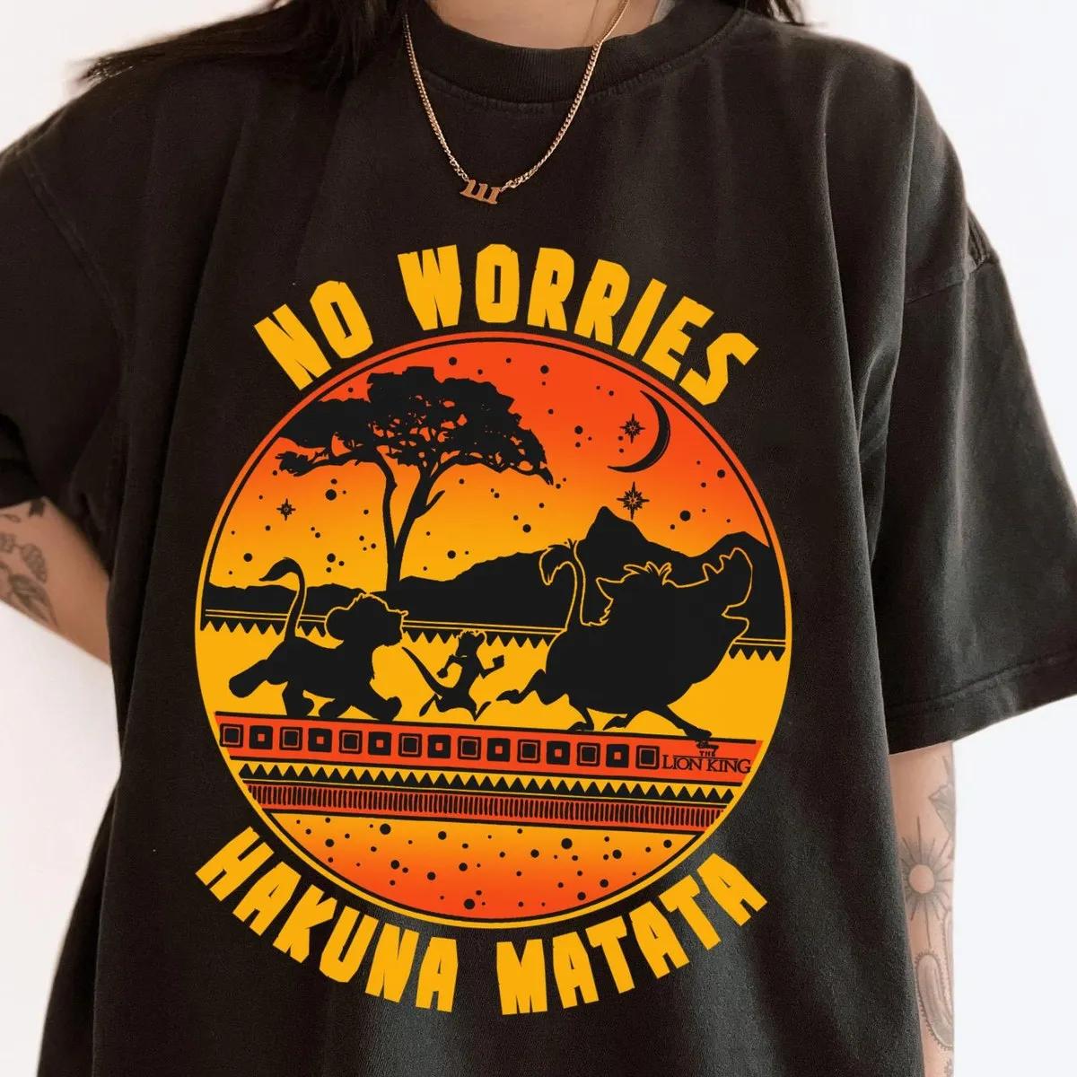 Simba Timon Pumbaa Hakuna Matata No Worries Shirt 1