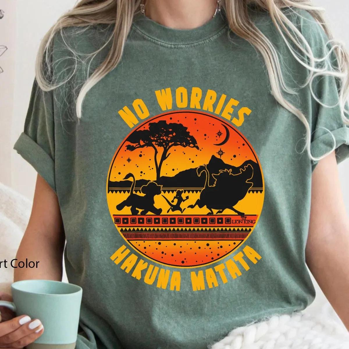 Simba Timon Pumbaa Hakuna Matata No Worries Shirt 2