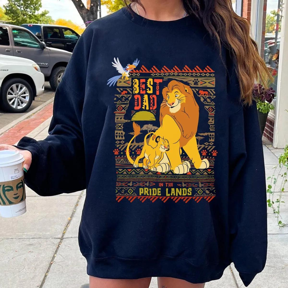 Simba and Mufasa Best Dad In Pride Lands Shirt 3