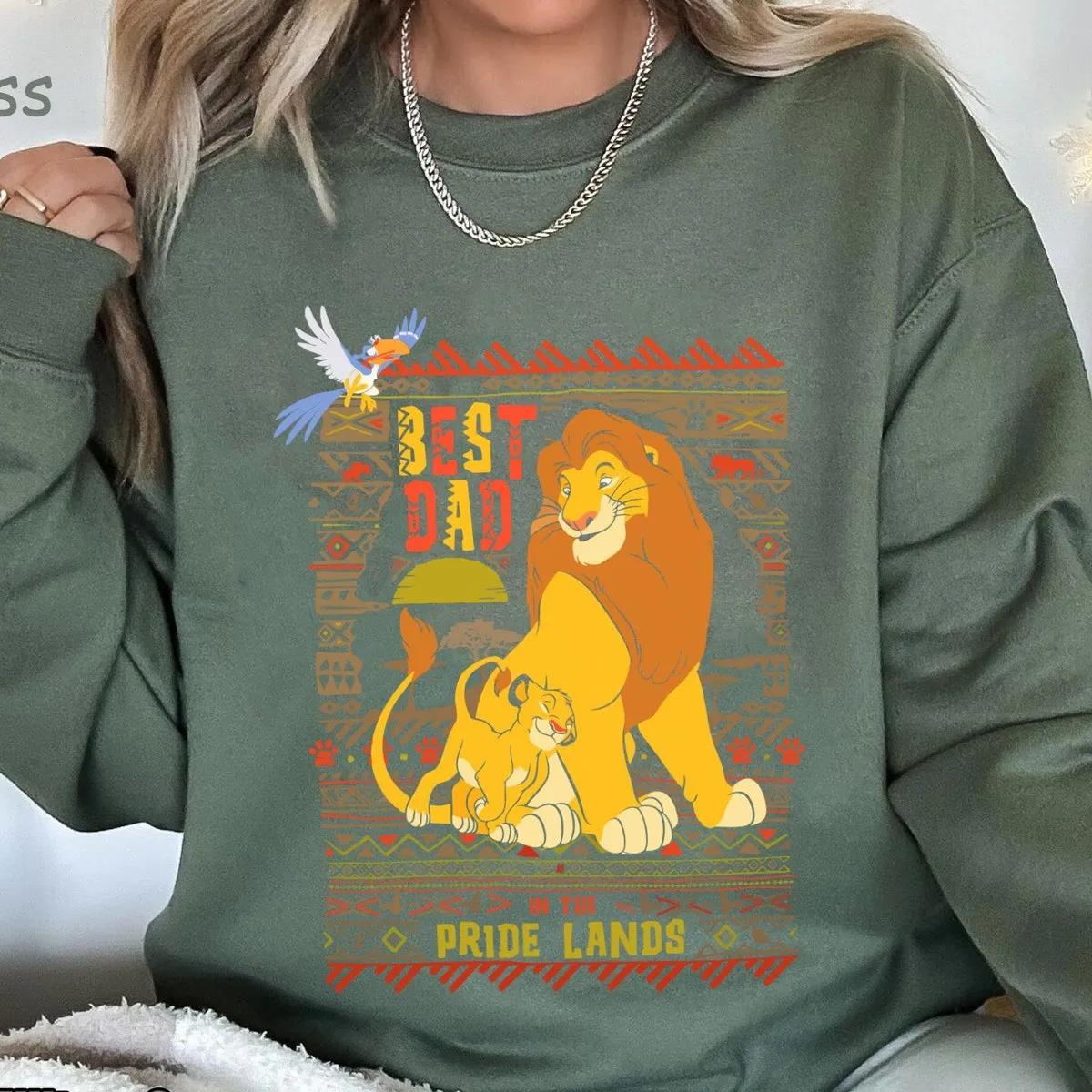 Simba and Mufasa Best Dad In Pride Lands Shirt 4