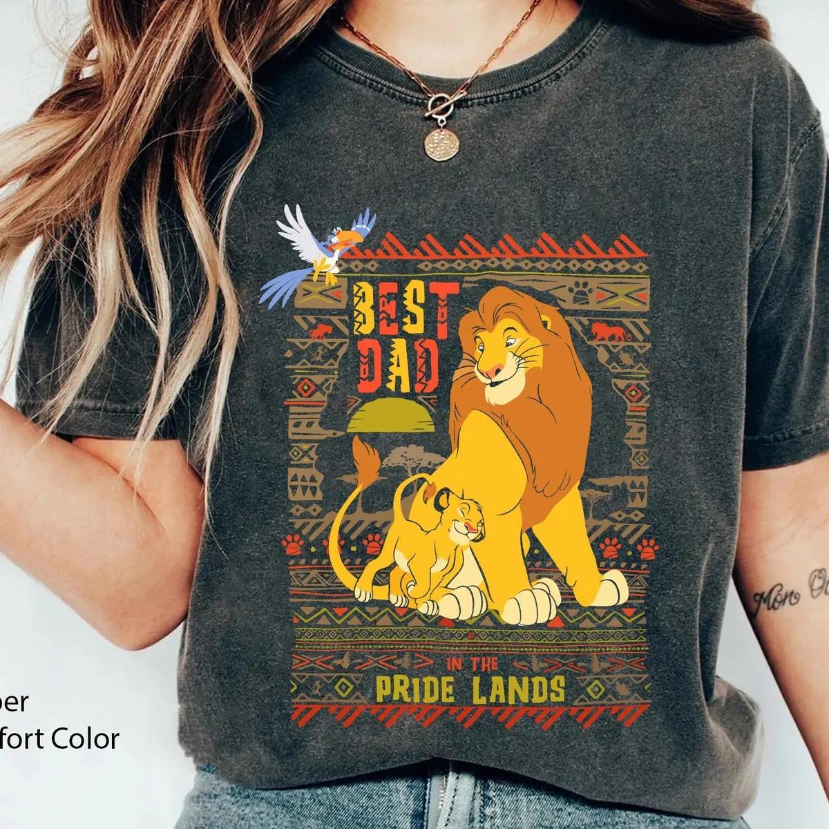 Simba and Mufasa Best Dad In Pride Lands Shirt 5