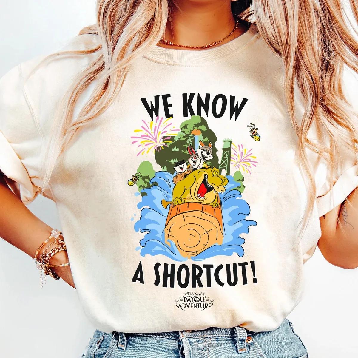 Splash Mountain Louis Alligator We Know A Shortcut Shirt 2