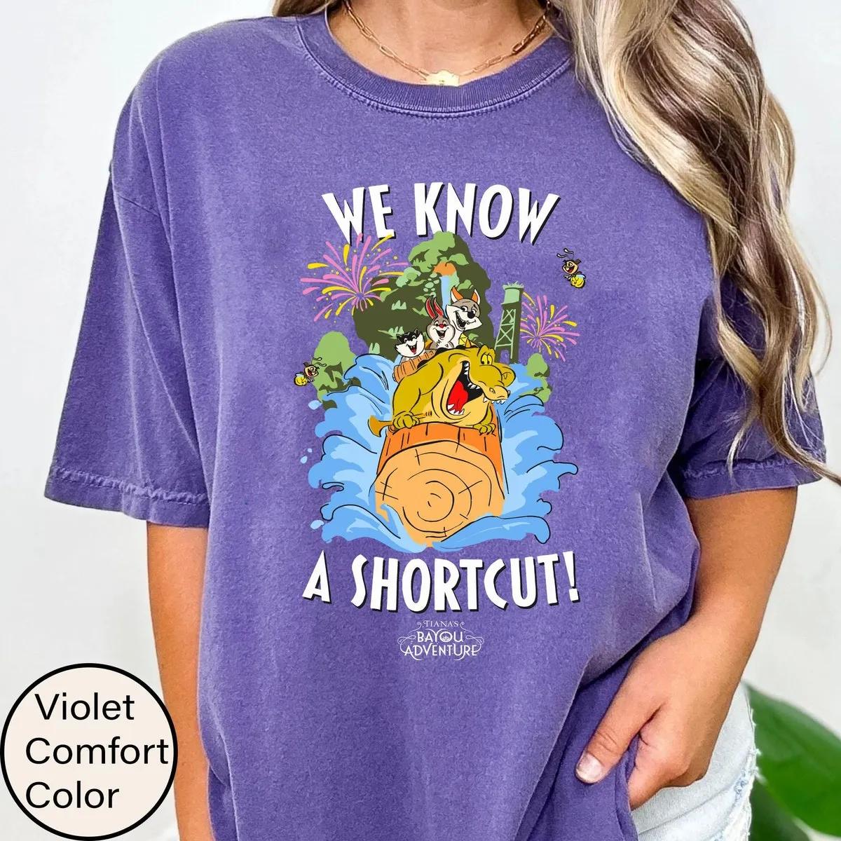 Splash Mountain Louis Alligator We Know A Shortcut Shirt 3