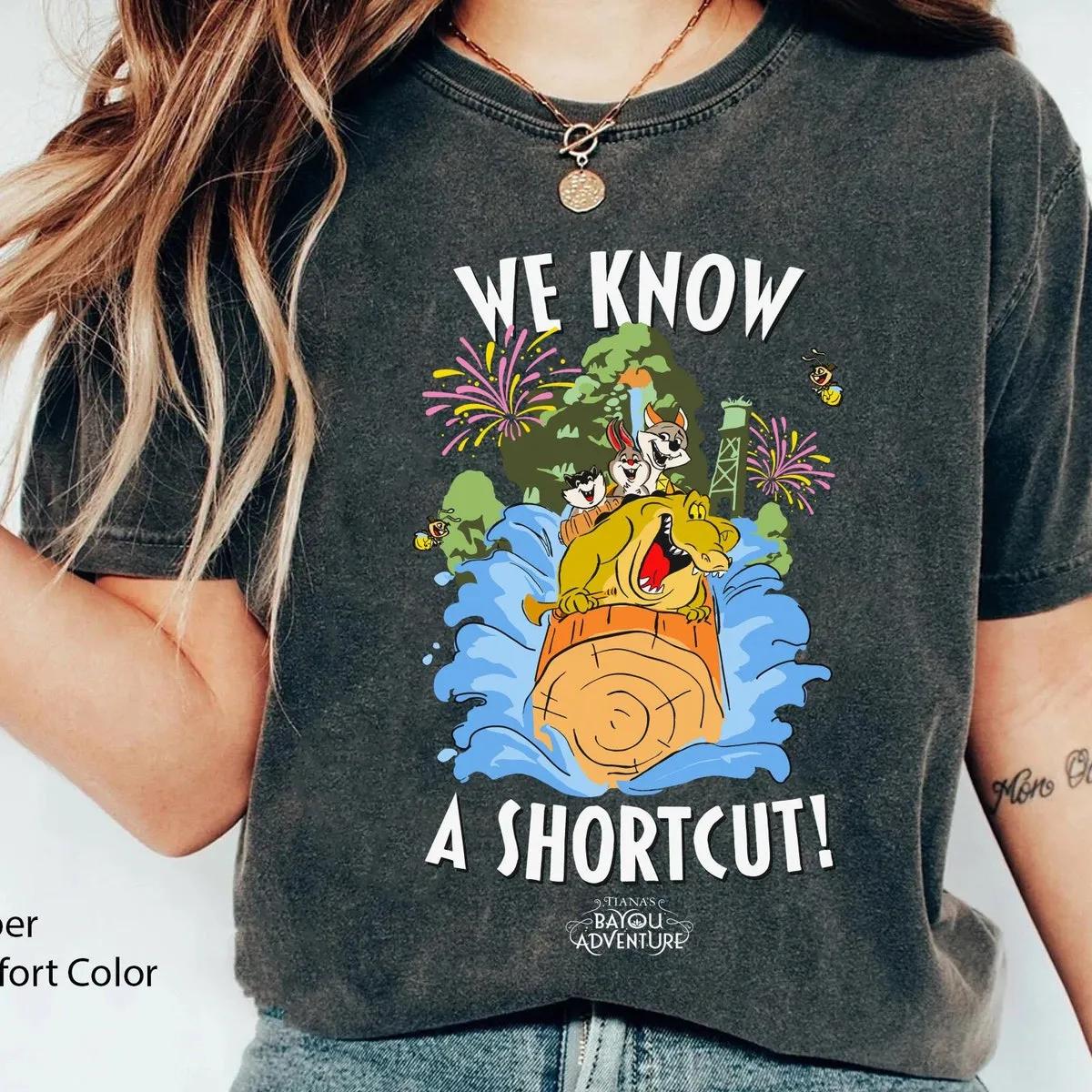 Splash Mountain Louis Alligator We Know A Shortcut Shirt 4