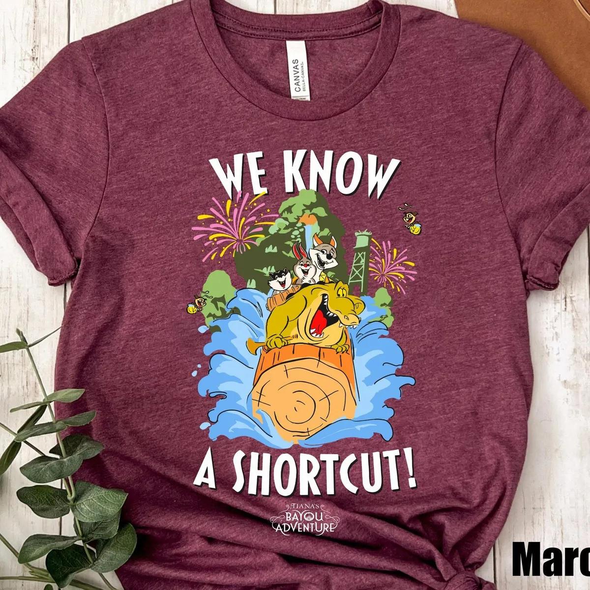 Splash Mountain Louis Alligator We Know A Shortcut Shirt 5