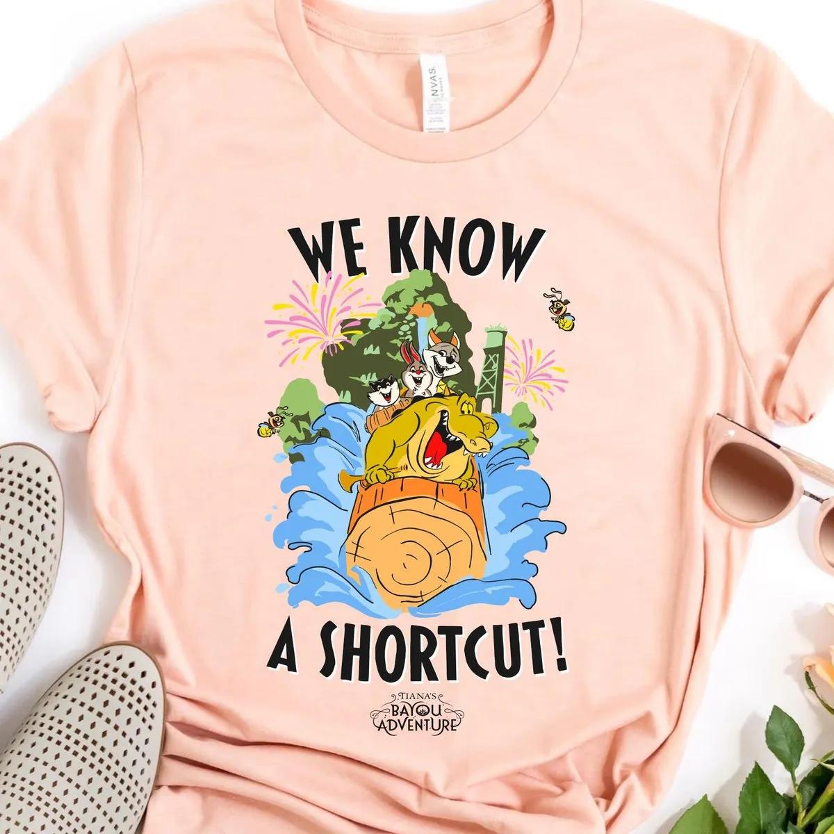 Splash Mountain Louis Alligator We Know A Shortcut Shirt 6