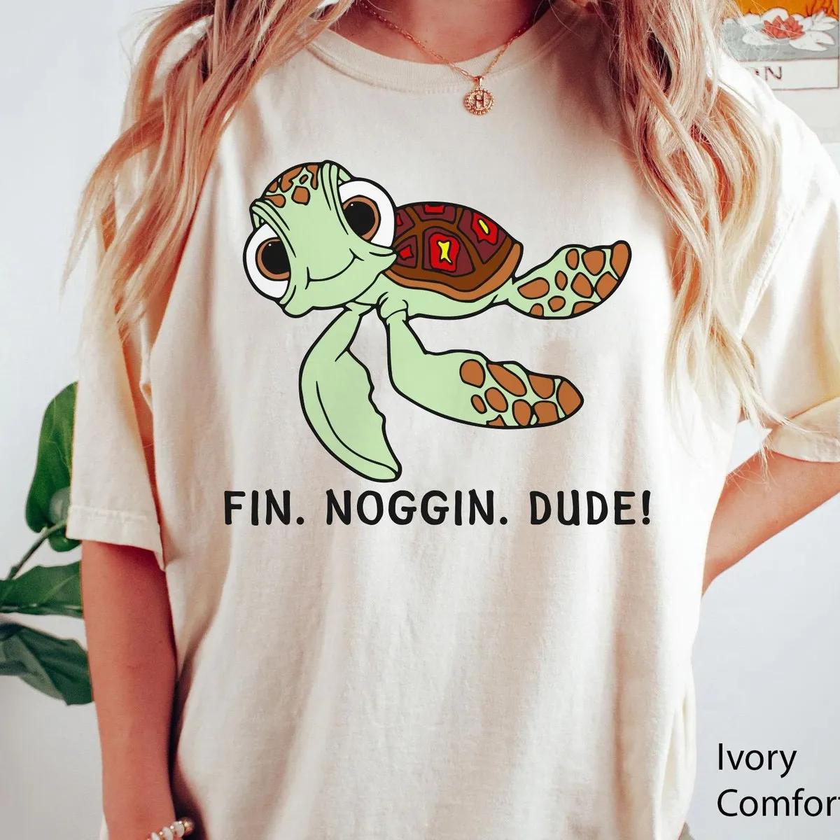 Squirt Sea Turtle Fin Noggin Dude Disney Shirt 1