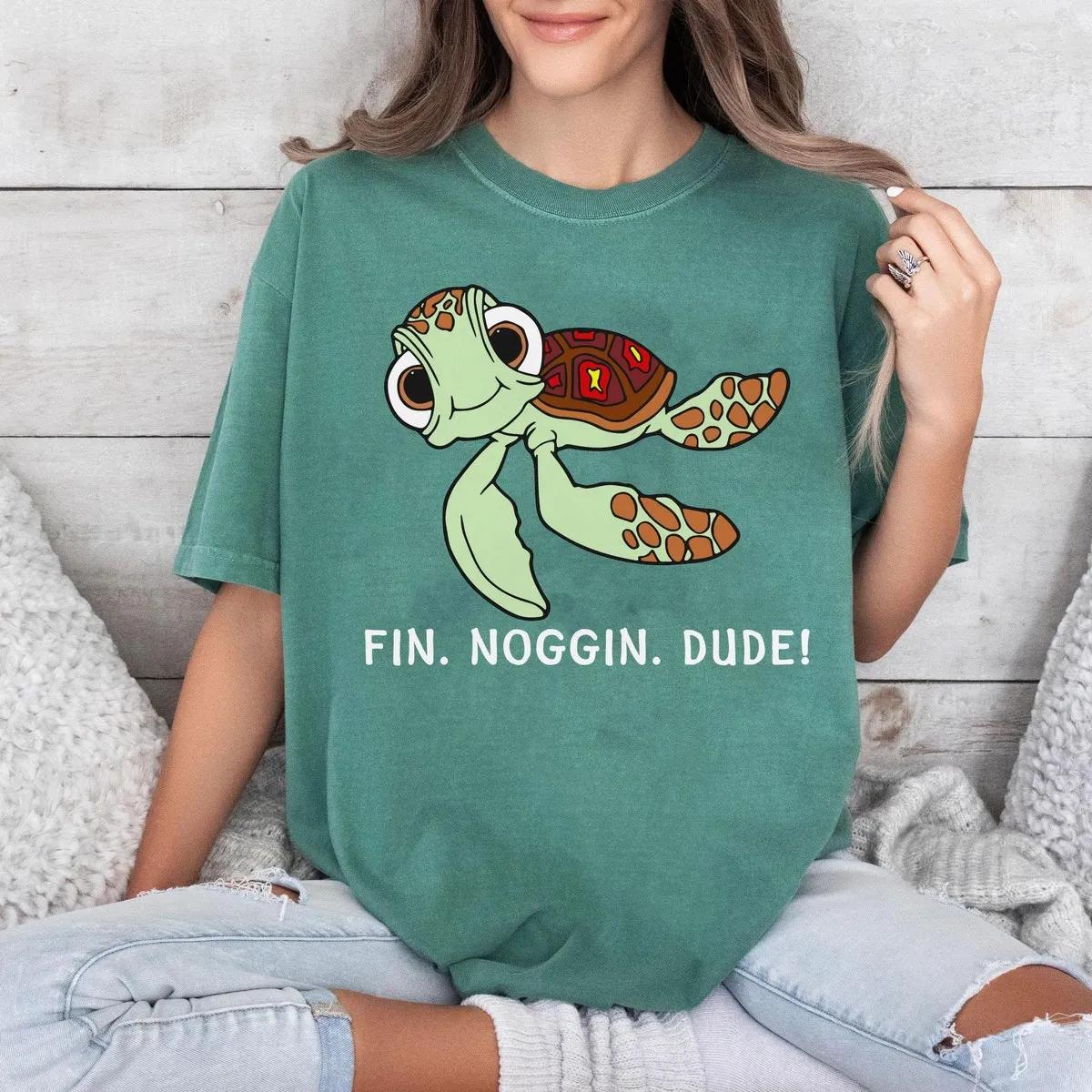 Squirt Sea Turtle Fin Noggin Dude Disney Shirt 6