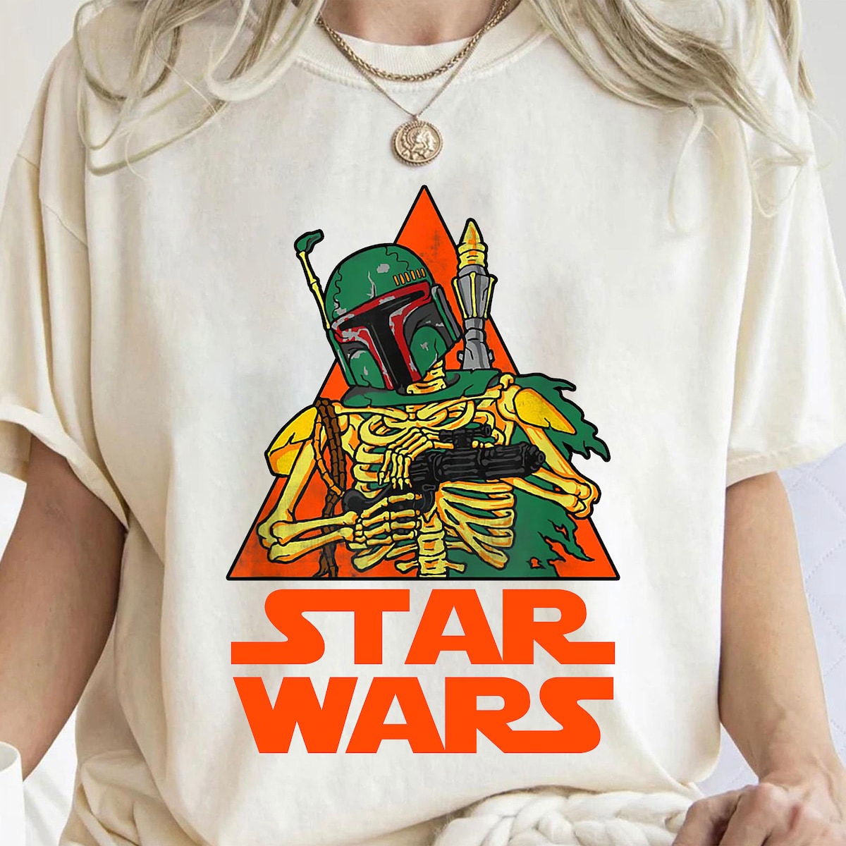 Star Wars Boba Fett Skeleton Halloween Shirt 2