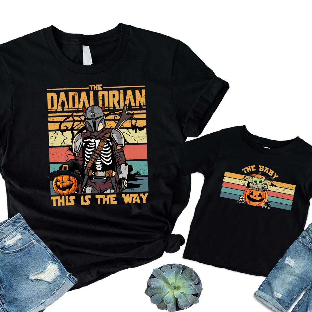 Star Wars Dadalorian and Baby Yoda Halloween Shirt 1