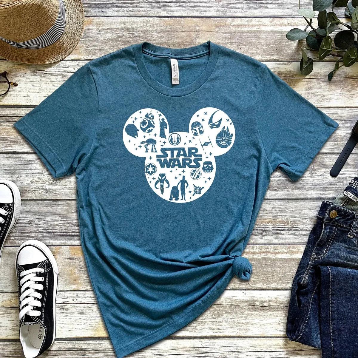 Star Wars Disney Shirt Mickey Mouse R2D2 First Trip Characters 4 1