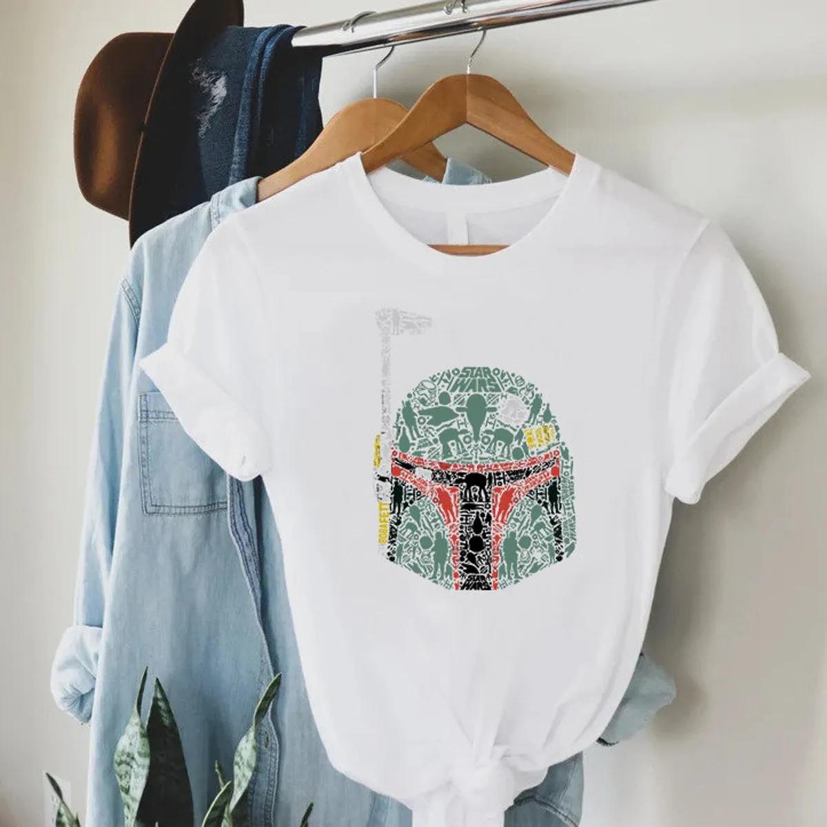 Star Wars Fan Shirt Star Wars Boba Fett Helmet Silhouette 2 1