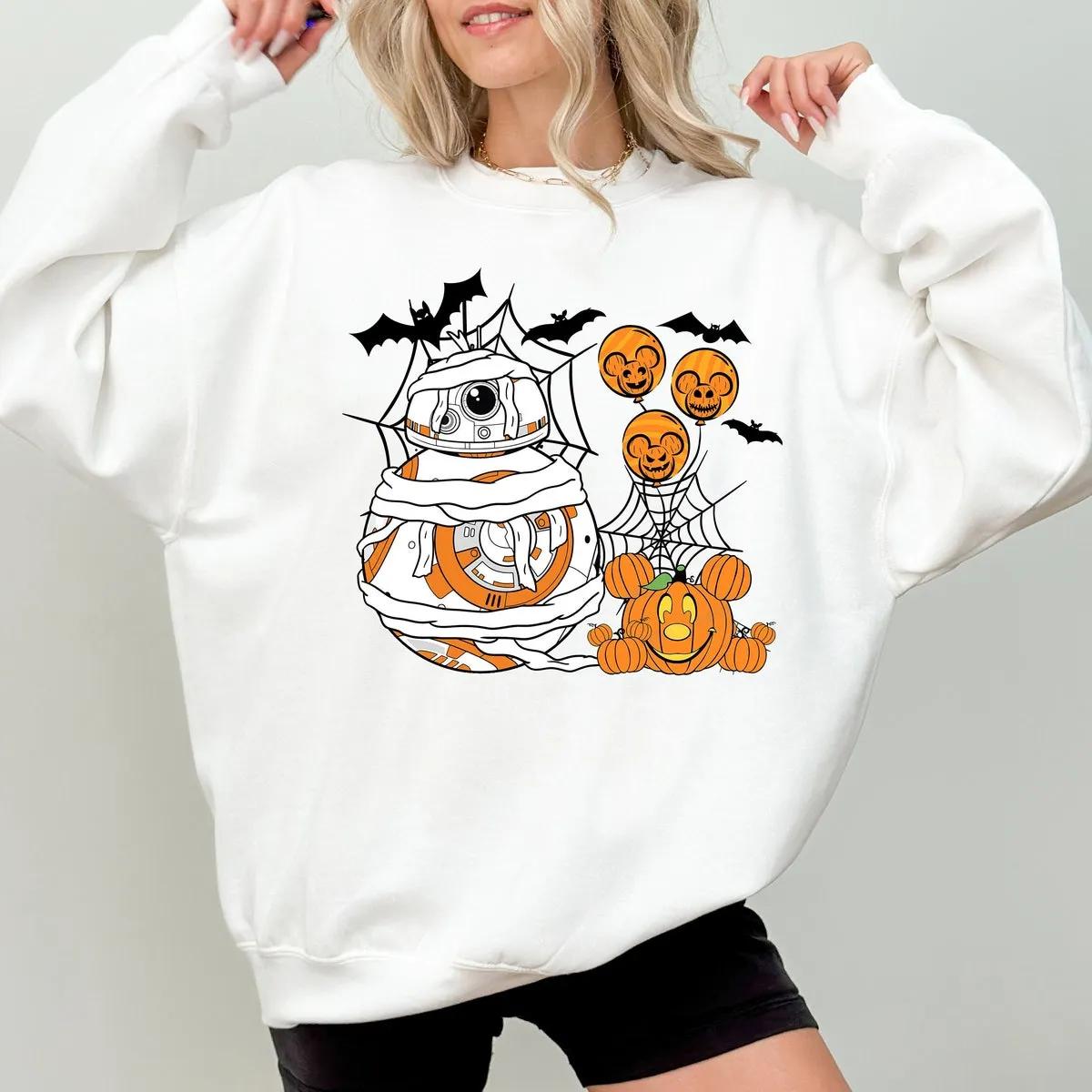 Star Wars Halloween BB8 and C3PO Mummy Shirt 4