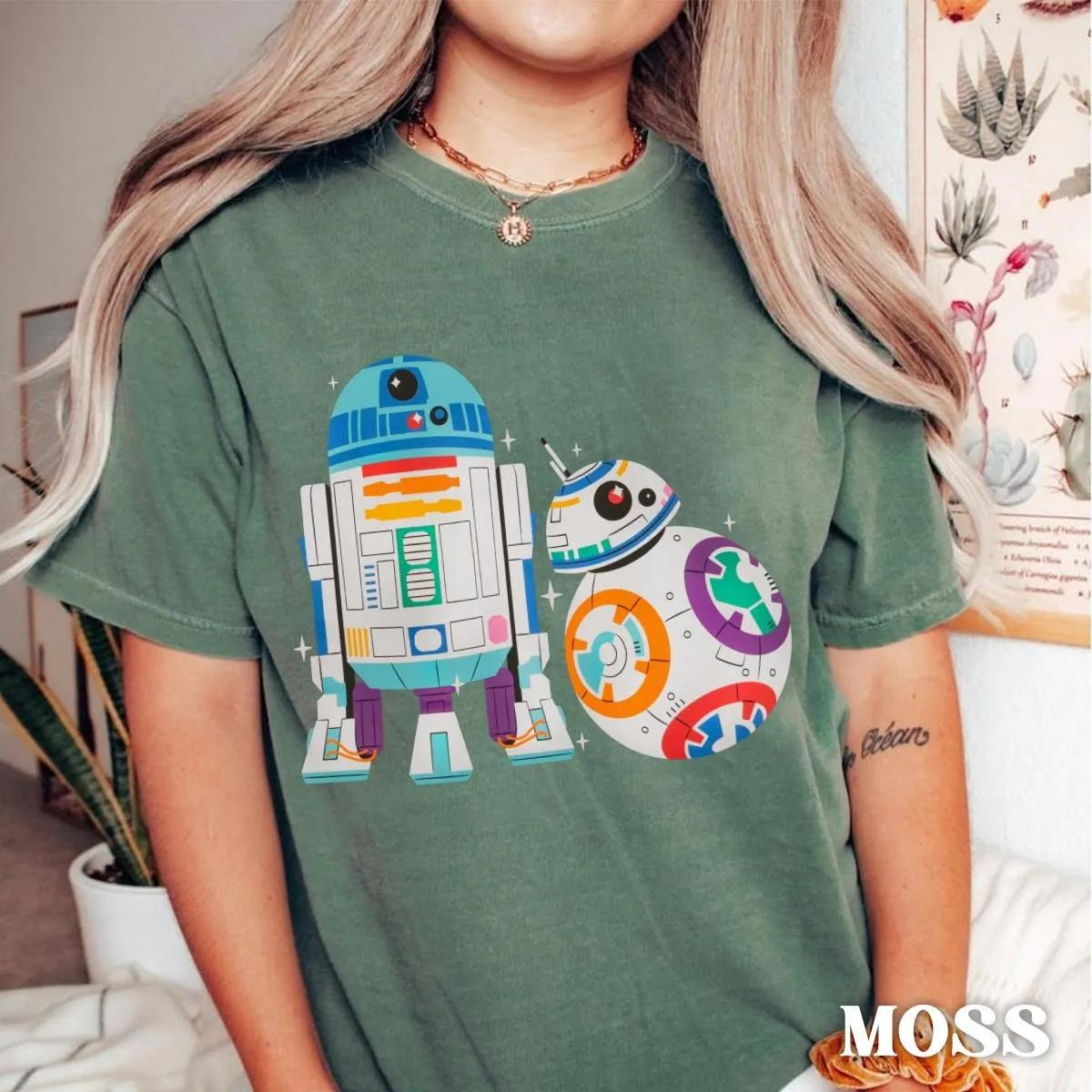 Star Wars Rainbow R2 D2 BB 8 Shirt 1