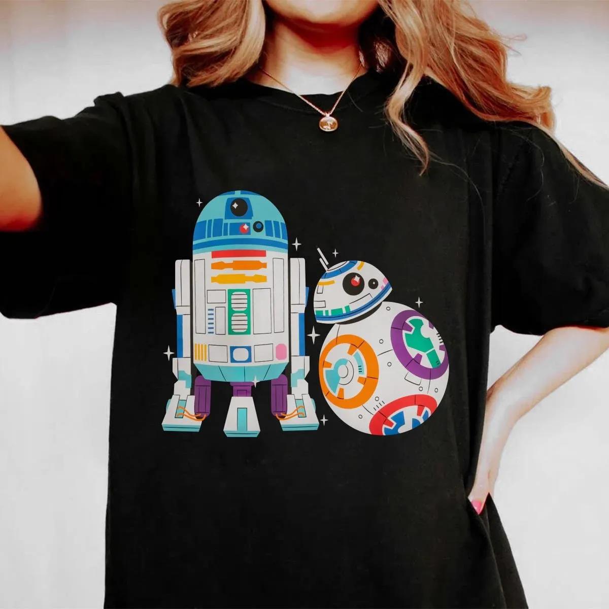 Star Wars Rainbow R2 D2 BB 8 Shirt 2