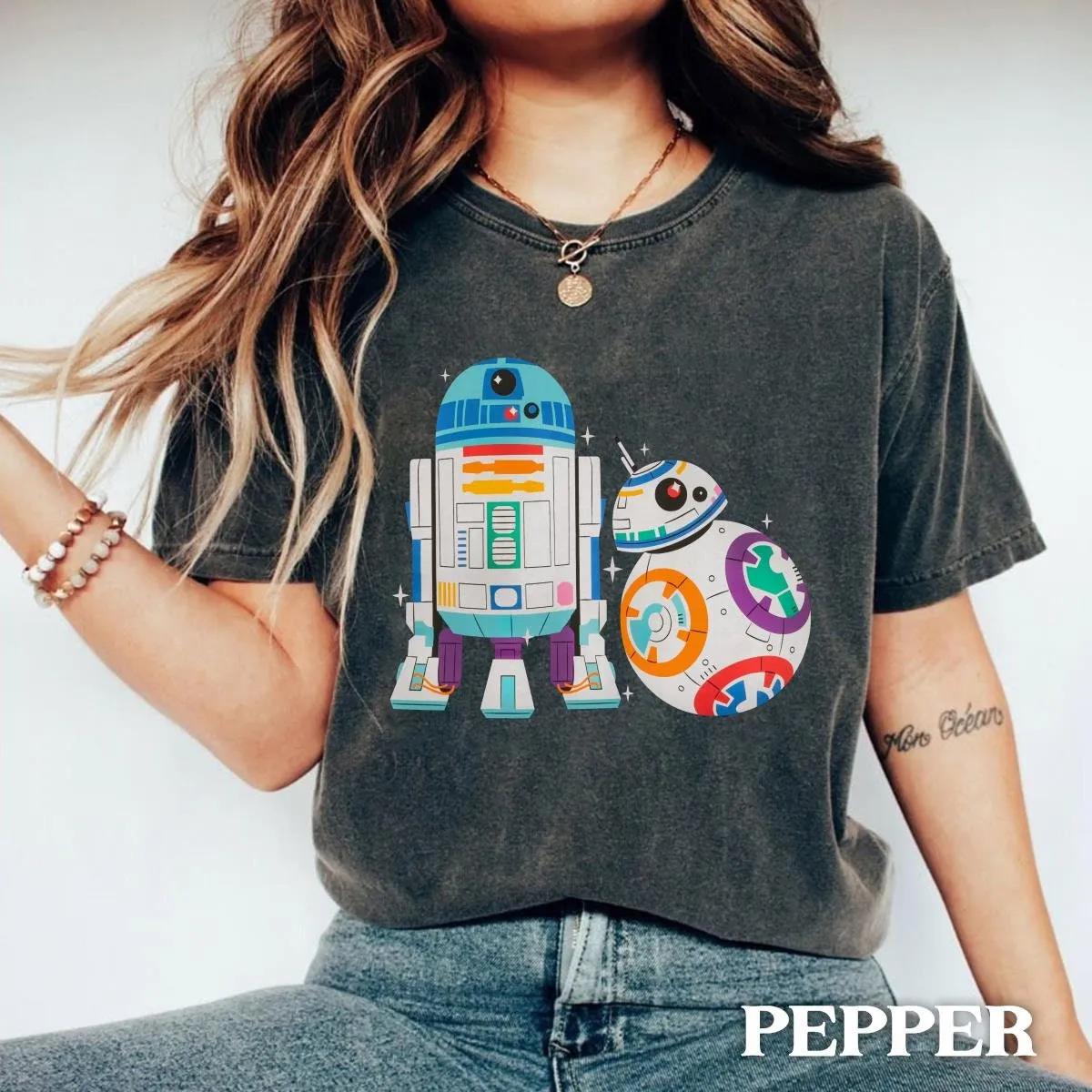 Star Wars Rainbow R2 D2 BB 8 Shirt 3