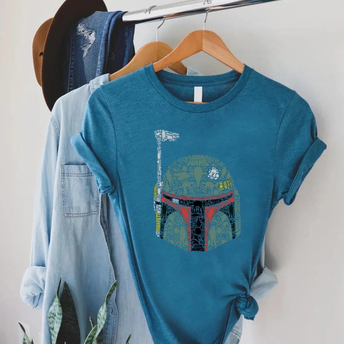 Star Wars Shirt Star Wars Boba Fett Helmet 5 1