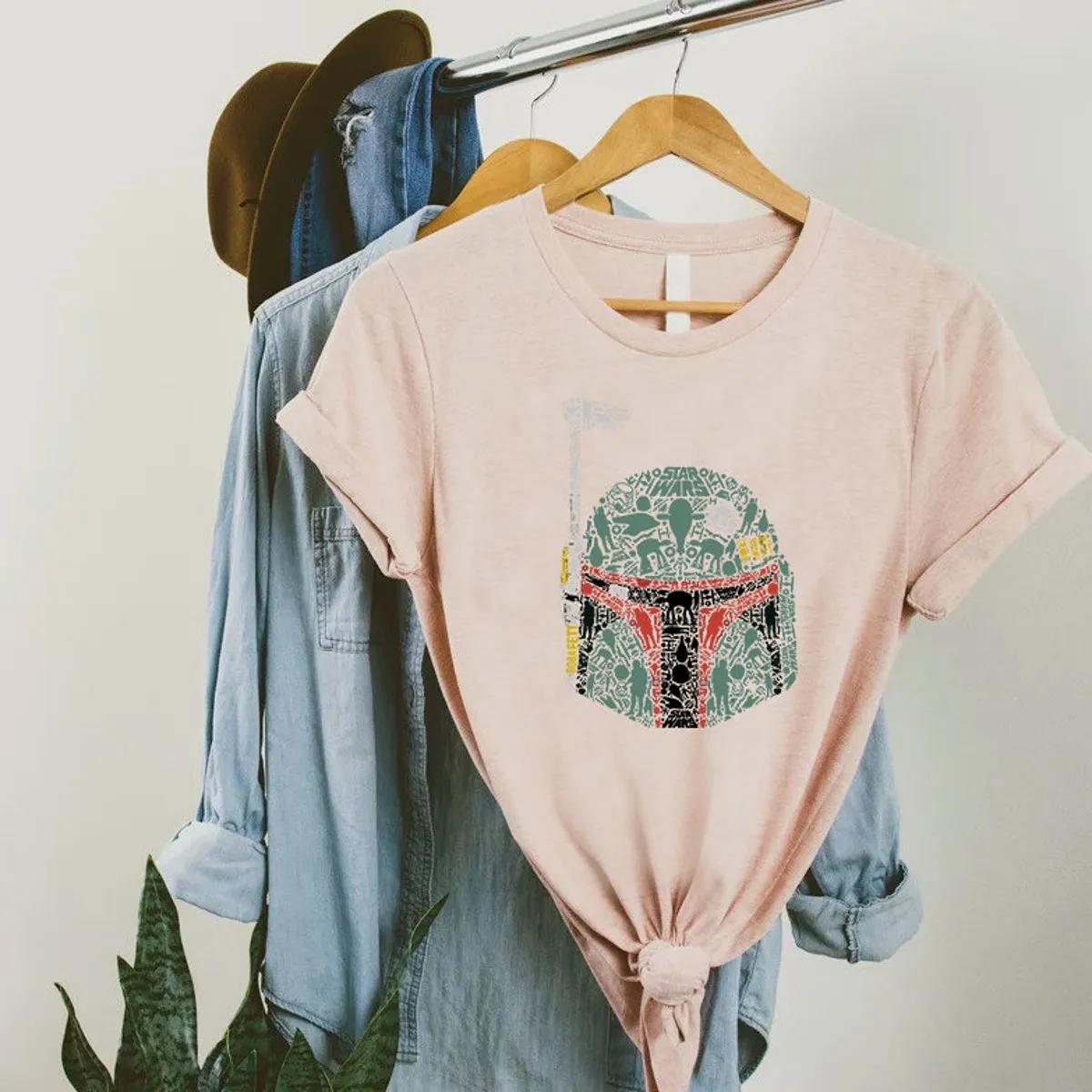 Star Wars Shirt Star Wars Boba Fett Helmet 6 1