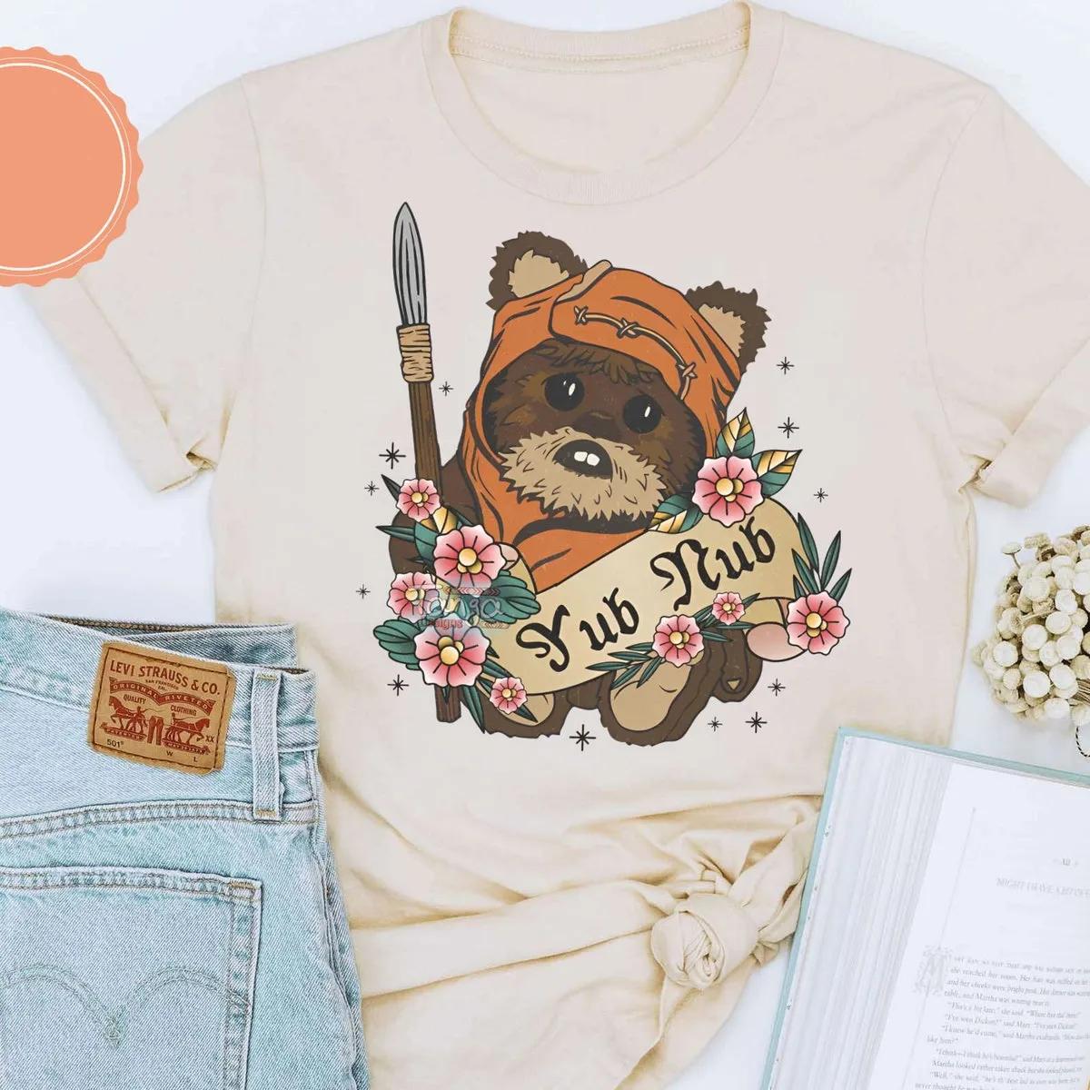 Star Wars Wicket Ewok Endor Yub Nub Tattoo Art Shirt 3