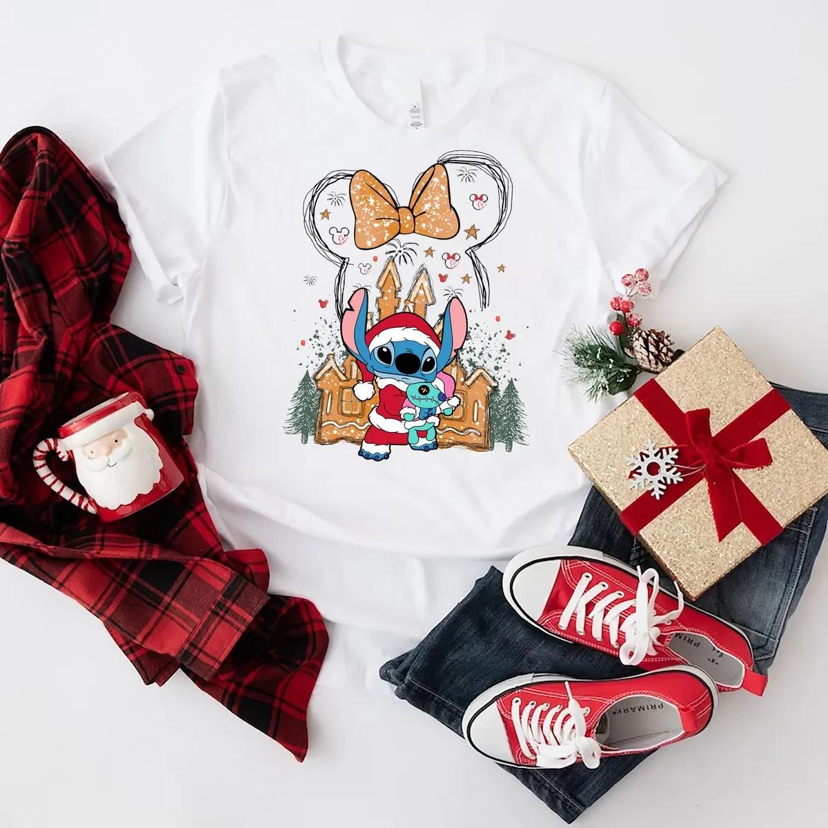 Stitch Christmas Shirt Disney Family Christmas Party 2024 Tee 2 1